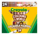 Crayola 24 Colours Of The World Washable Markers