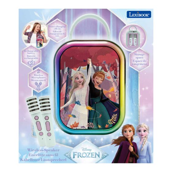 Disney Frozen Bluetooth Karaoke Speaker & 2 Wireless Microphones