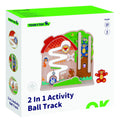 Wooden 2-in-1 Activity Ball Track - Image