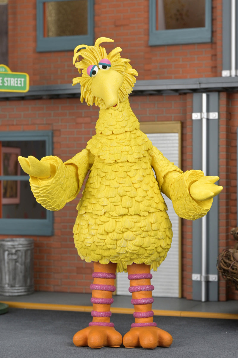 Sesame Street Big Bird Ultimate 7" Scale Action Figure close up detail
