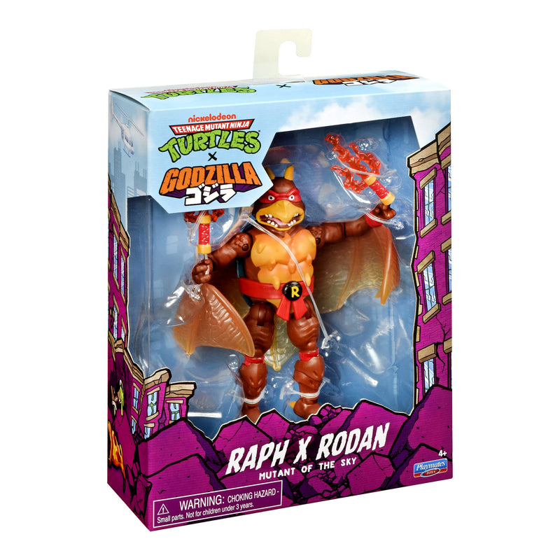TMNT x Godzilla Figure - Raphael & Rodan