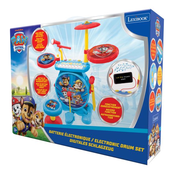 My Rock Band Paw Patrol Electronic Drums With Seat
