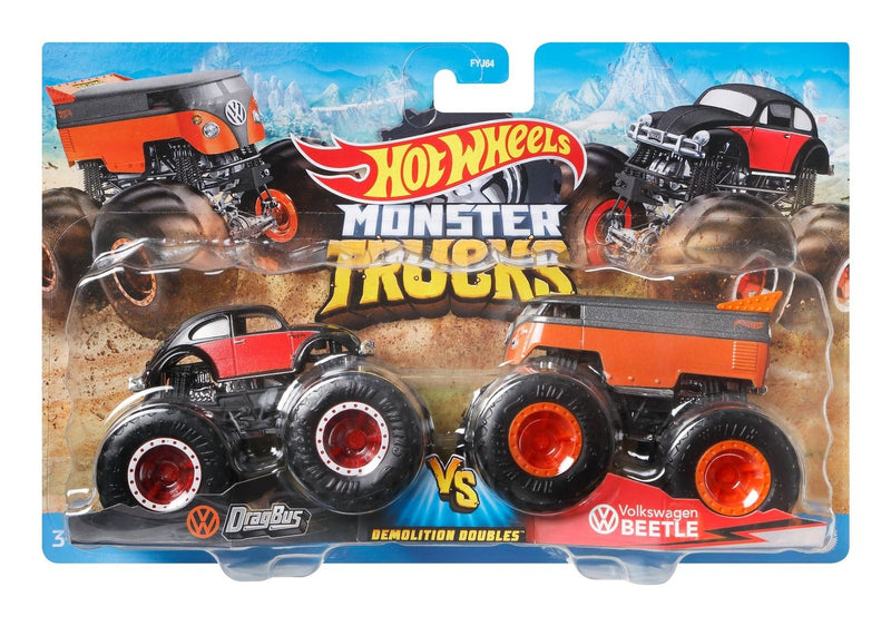 Hot Wheels Monster Trucks 1.64 Scale 2-Pack - Image