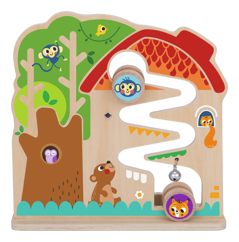 Wooden 2-in-1 Activity Ball Track - Image