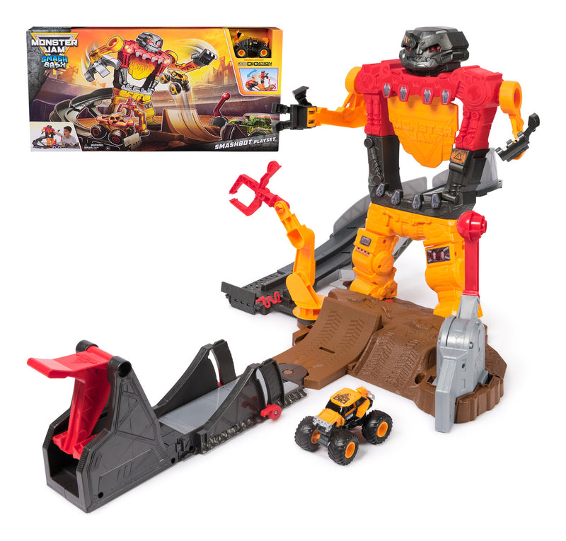 Monster Jam 1:64 Smash & Bash Playset