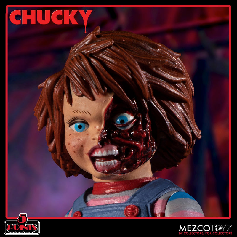 Child's Play Chucky 5 Points Deluxe Figure Set packaging view