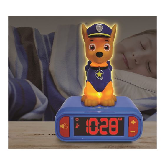 Paw Patrol Chase Alarm Clock With Night Light