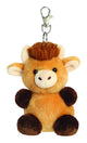 Palm Pals 4" Hubert Highland Cow Keyring