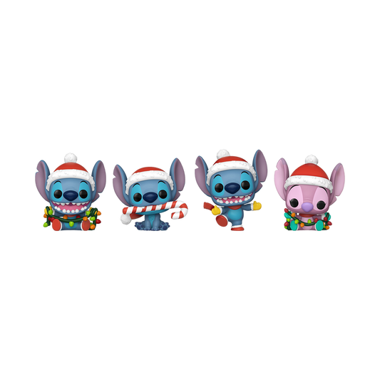 Pop! Keychain 4-Pack - Disney - Holiday Stitch - Image