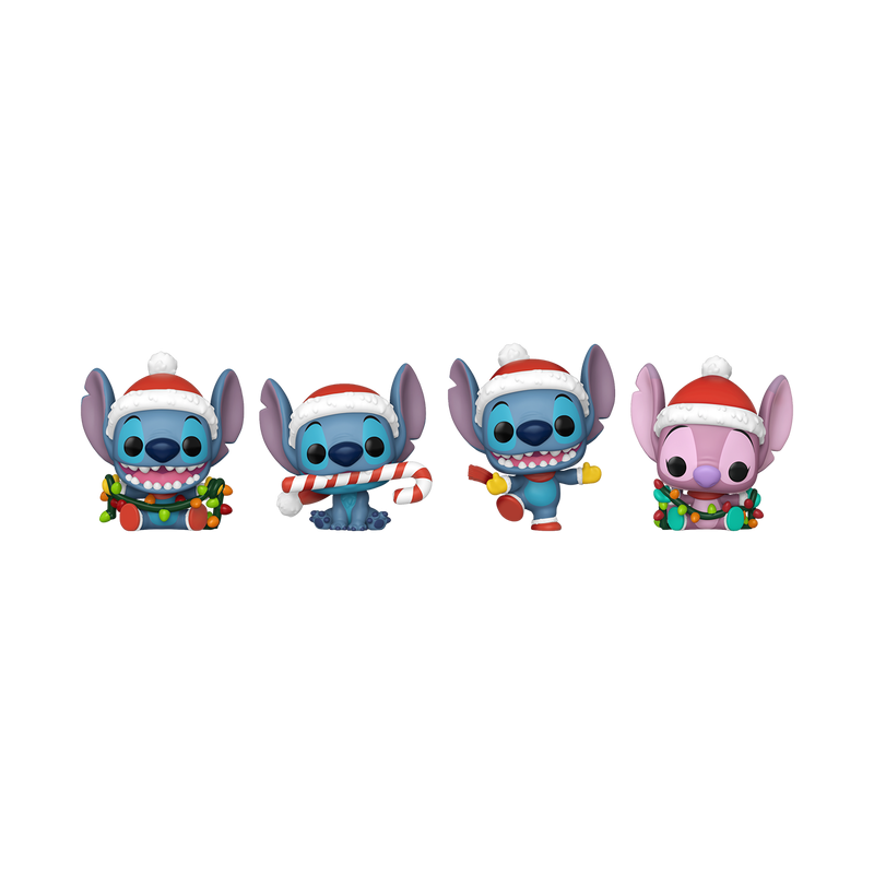 Pop! Keychain 4-Pack - Disney - Holiday Stitch - Image
