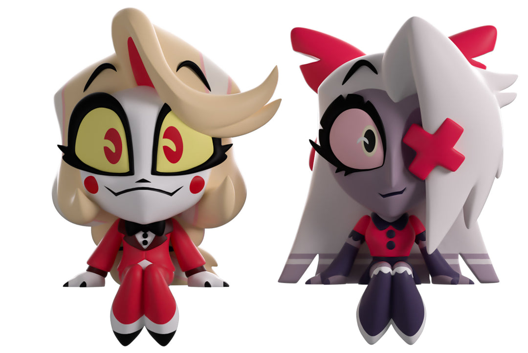 Youtooz Hazbin Hotel Charlie and Vaggie Monitor Buddiez Figures