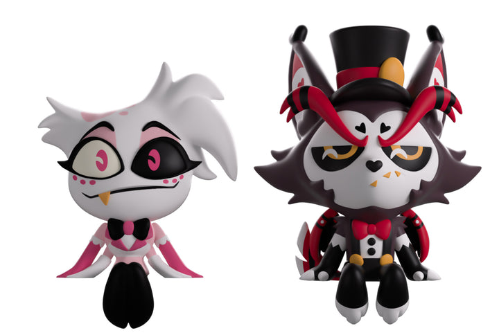 Youtooz Hazbin Hotel Angel Dust and Husk Monitor Buddiez Figures