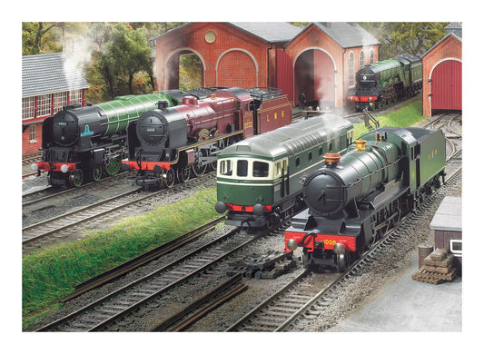 Hornby The Engine Shed 1000 Piece Jigsaw Puzzle - Image