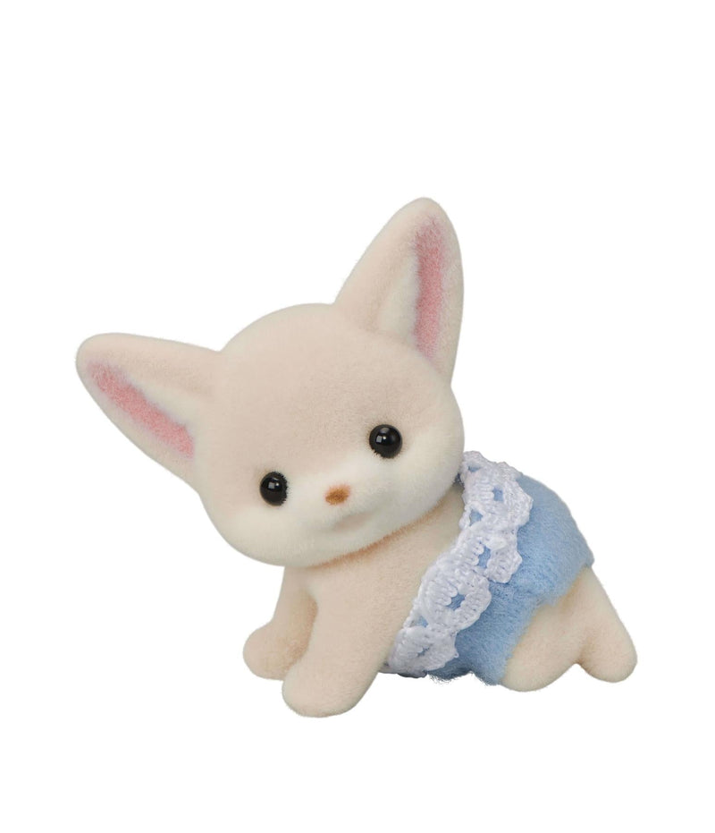 Sylvanian Families Fennec Fox Twins Toy Playset for Ages 3 and Up, close-up detail