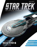 U.S.S. Enterprise NCC-1701-B XL EDITION Model Die Cast Ship (Eaglemoss / Star Trek), in display