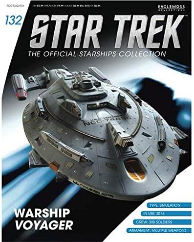 Warship Voyager Model Diecast Ship (Eaglemoss / Star Trek), close-up detail