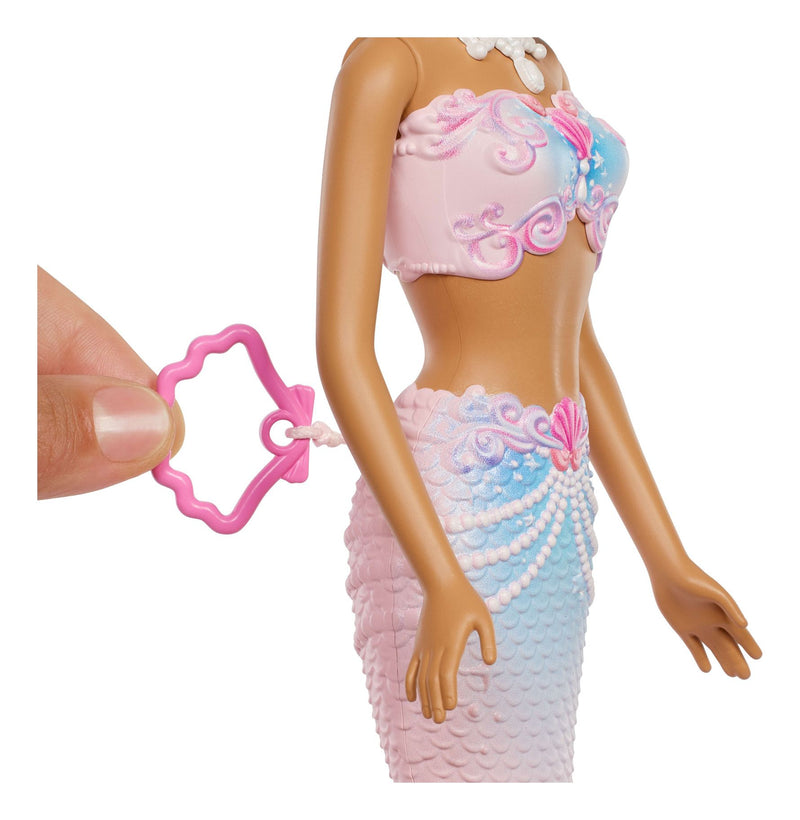 Barbie Bubble Sparkle Mermaid Doll with Bubble-Making Feature - Image