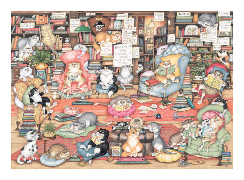 Crazy Cats - Bingley's Bookclub 1000 Piece Jigsaw Puzzle