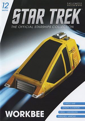 Spacedock Workbee Shuttlecraft Model Diecast Ship (Eaglemoss / Star Trek), close-up detail