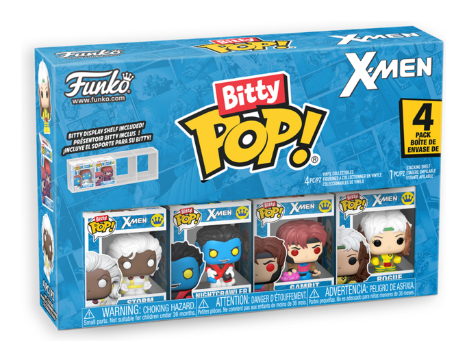 X-Men - Gambit 4-Pack Funko Bitty Pop! Vinyl Figures