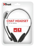 Trust Ziva Chat Wired Gaming Headset Black close up detail