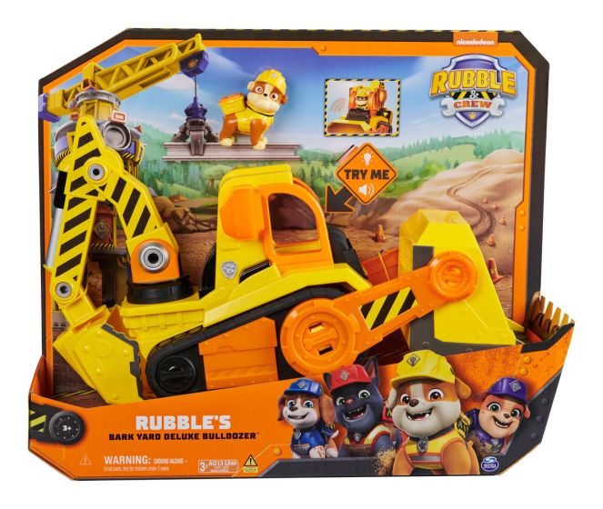 Rubble & Crew Rubble's Barkyard Dlx Bulldozer collectible from Abgee