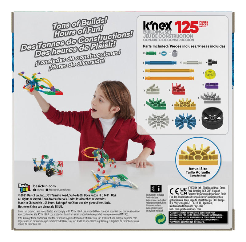 K'nex 125 Piece 10 Model Beginner Builds Set - Image