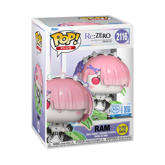 Pop! Vinyl (Exc) - re:ZERO - Ram (Wind Magic) (Glow)