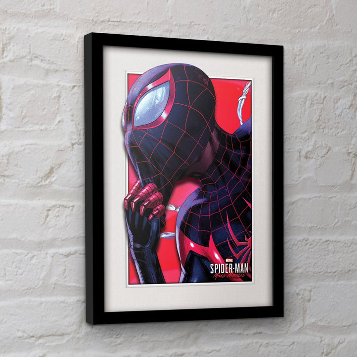 Marvel Miles Morales Breakout 3D Effect Framed 30 x 40 cm Collector Print