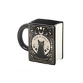 Black Cat Magick Book of Spells Book Shaped Mug