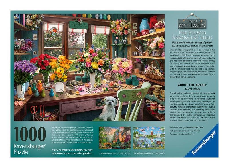 My Haven No 13 The Flower Arrangers Shed, 1000pc - Image