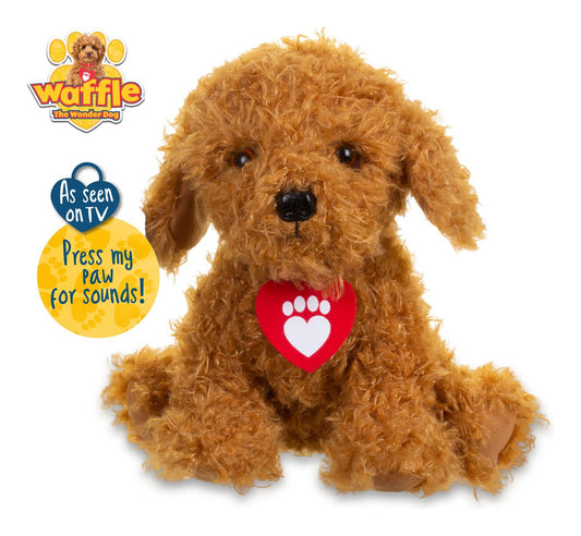 Waffle The Wonder Dog Soft Toy With Sound - Image