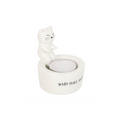 Warm Paws, Happy Heart Cat Tealight Holder