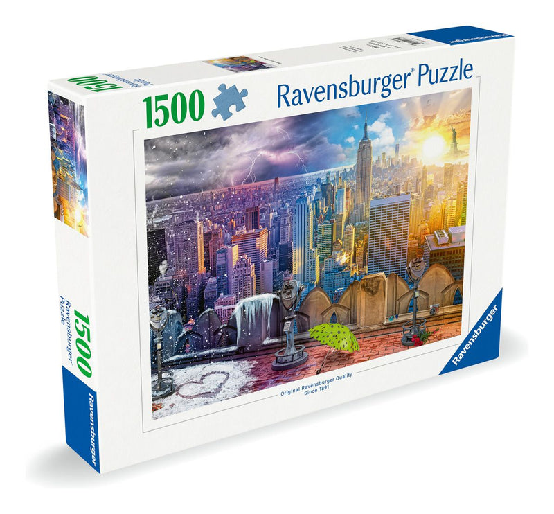 New York Summer and Winter 1500 Piece Jigsaw Puzzle - Image