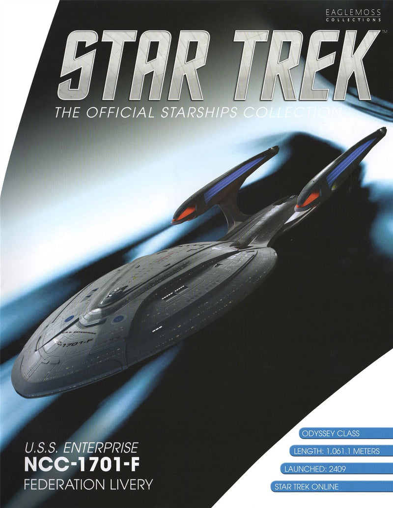 U.S.S. Enterprise NCC-1701-F (Federation Livery) Model Die Cast Ship BONUS ISSUE (Eaglemoss / Star Trek), rear view
