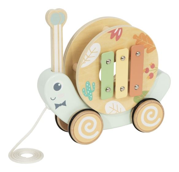 Wooden Pull Along Snail