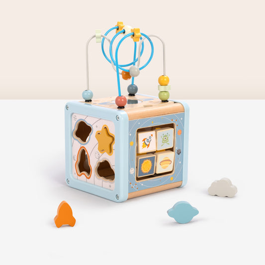Wooden Play Cube - Space