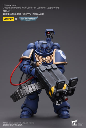 Warhammer 40K 1/18 Scale Ultramarines Desolation Marine with Castellan Launcher (Superfrag)