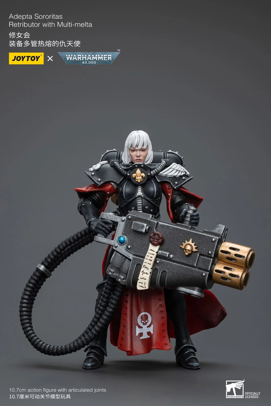 JoyToy Adepta Sororitas Retributor Warhammer 40K 1/18 Scale Action Figure with Multi-Melta