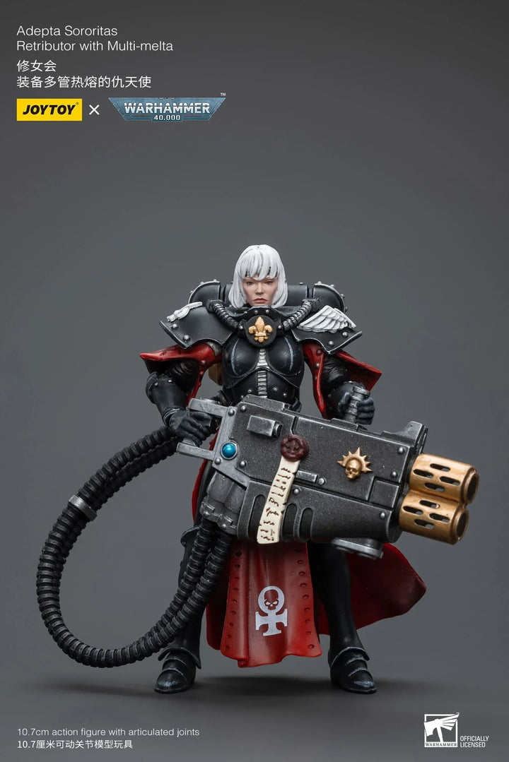 JoyToy Adepta Sororitas Retributor Warhammer 40K 1/18 Scale Action Figure with Multi-Melta
