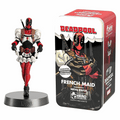 Deadpool FRENCH MAID Metal Statue 1:18 Scale Figurine (Marvel Eaglemoss Heavyweights), side angle