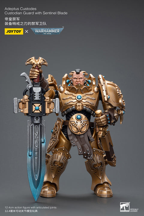 Warhammer 40K 1/18 Scale Adeptus Custodes Custodian Guard with Sentinel Blade