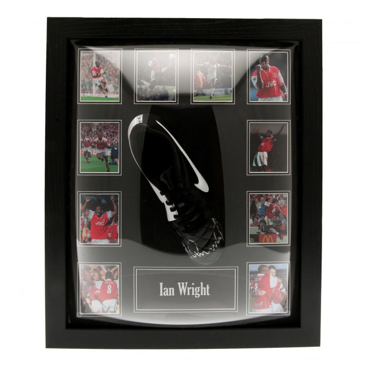 Arsenal FC Wright Framed Signed Boot