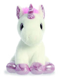 Sparkle Tales Lolly Unicorn White and Pink  7" - Image