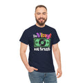 'In Vinyl We Trust' Men's T-Shirt, showing reverse