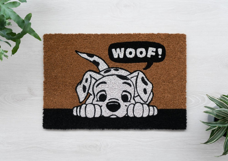 Disney 101 Dalmatians Coconut Fibre Doormat 60 x 40 cm close up detail