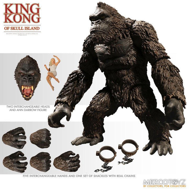 Mezco King Kong King Kong Of Skull Island 7" Scale Action Figure