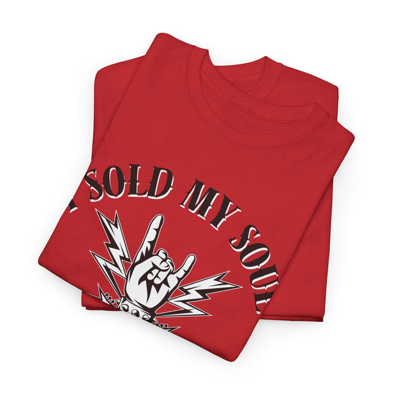 'I Sold My Soul for Rock 'n' Roll' T-Shirt, in display