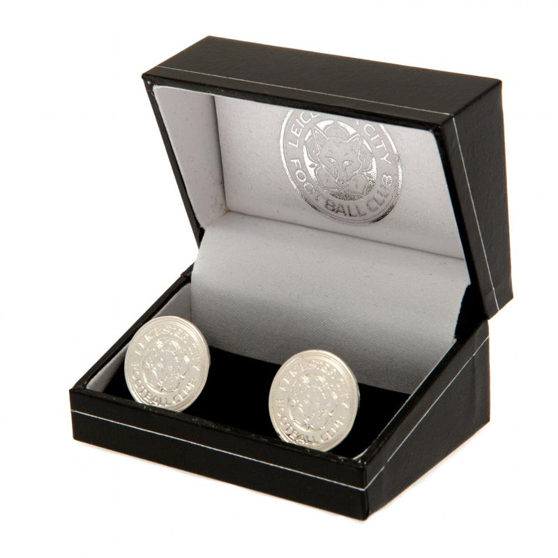 Leicester City FC Silver Plated Formed Cufflinks, alternate view