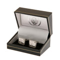 Manchester City FC Stainless Steel Patterned Cufflinks, alternate view